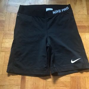Nike Pro black biker shorts
